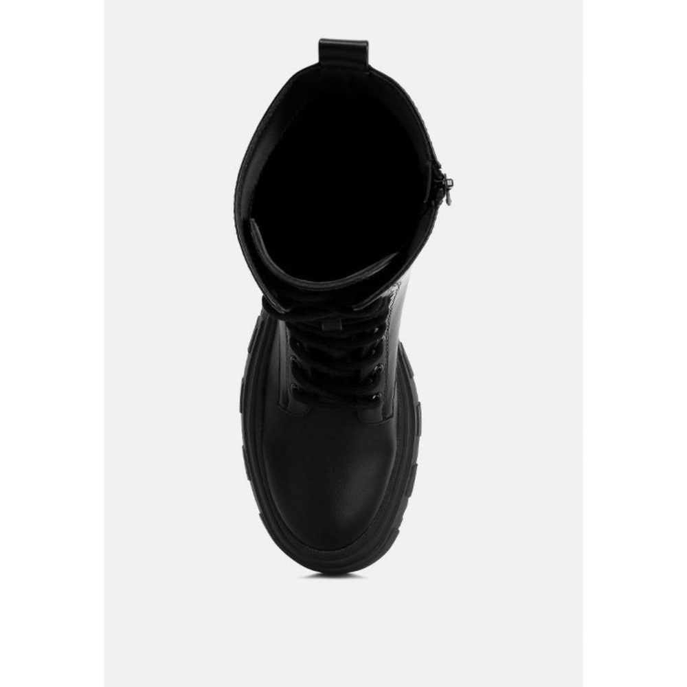 TATUM COMBAT BOOTS - BLACK WOMENS SIZES 8 & 9 (NEW WITH TAGS) - Picture 3 of 6